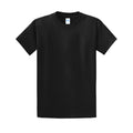 SkaterKat tall skate tee in jet black, front view