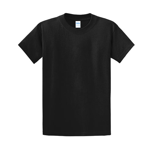 SkaterKat tall skate tee in jet black, front view