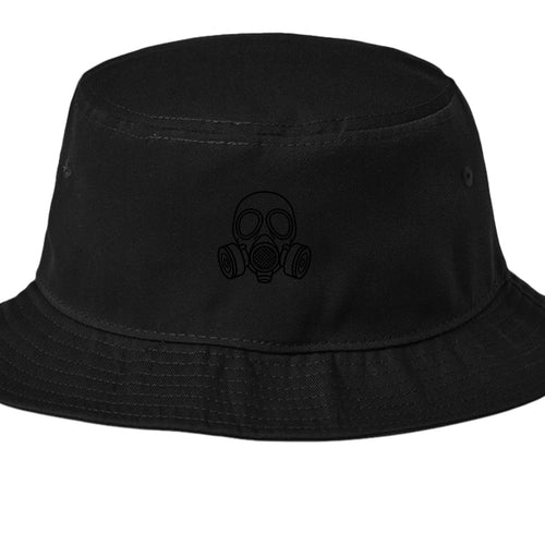 GankDBoon recycled bucket hat in black, front view