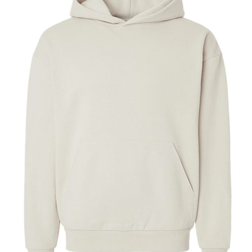 GankDWook premium oversized hoodie in ivory, front view