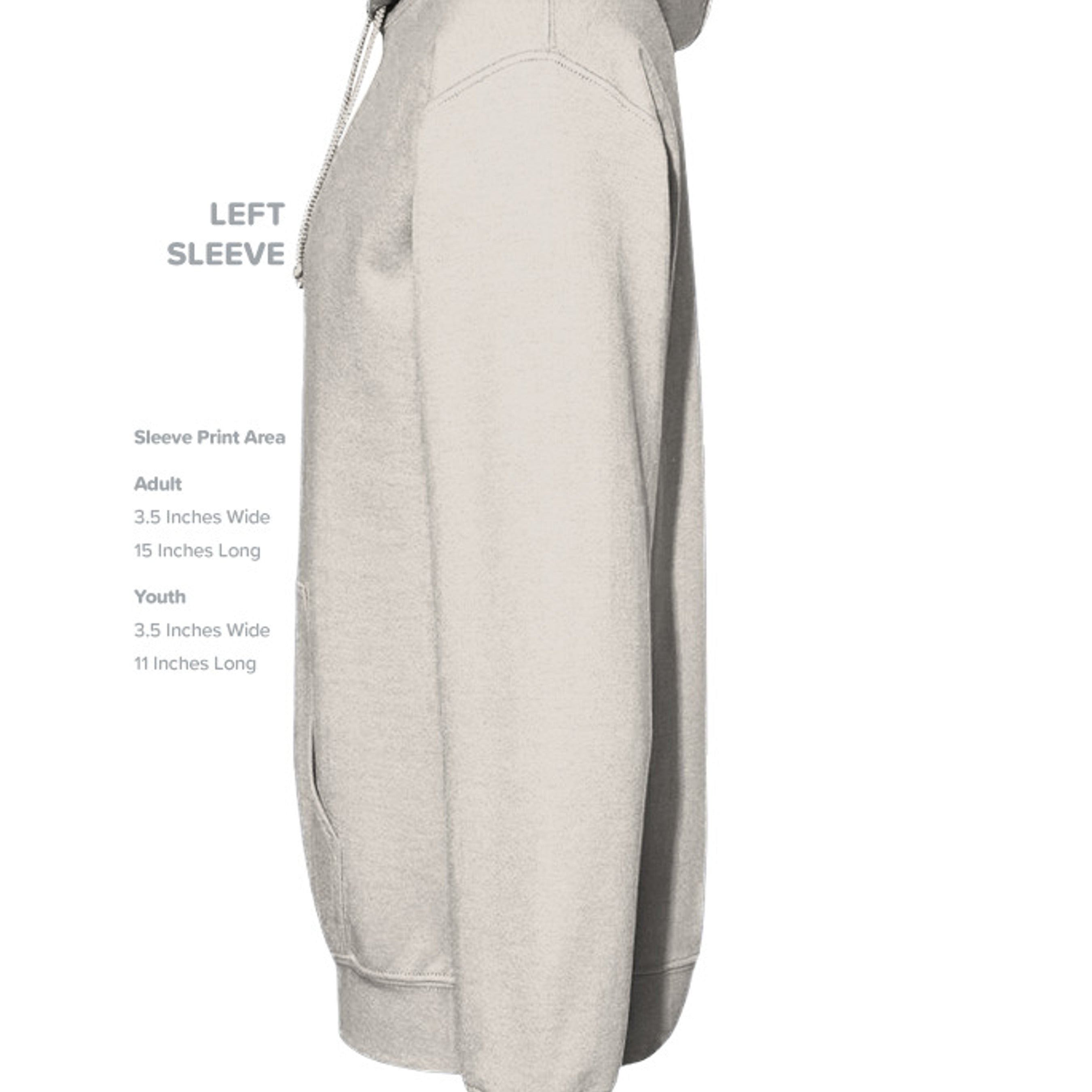 GankDWook oversized hoodie, left sleeve detail